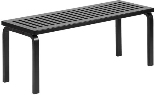 artek 153 Bænk Size A L112,5 cm Sort Lakeret Birk